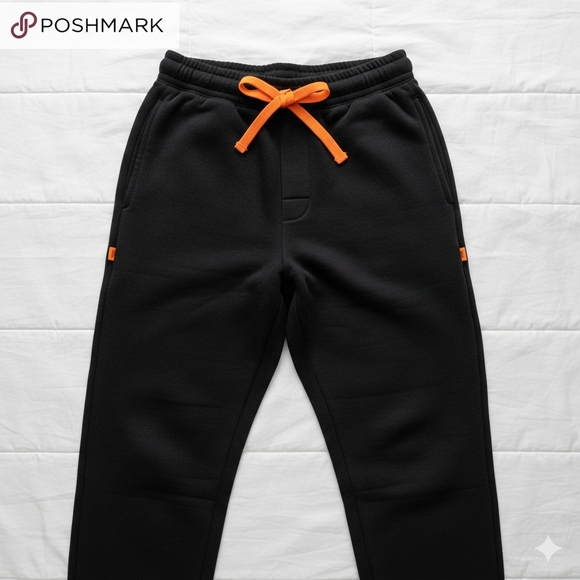 linus tech tips Pants - Linus Tech Tips (LTT) Stealth Sweatpants - Black/Orange - Size Small (24)